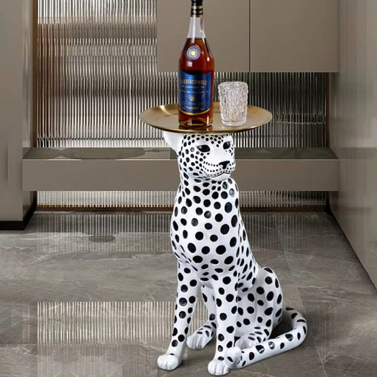Nordic Home Decor Leopard Statue
