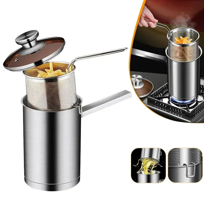 Stainless Steel Deep Fryer Pot