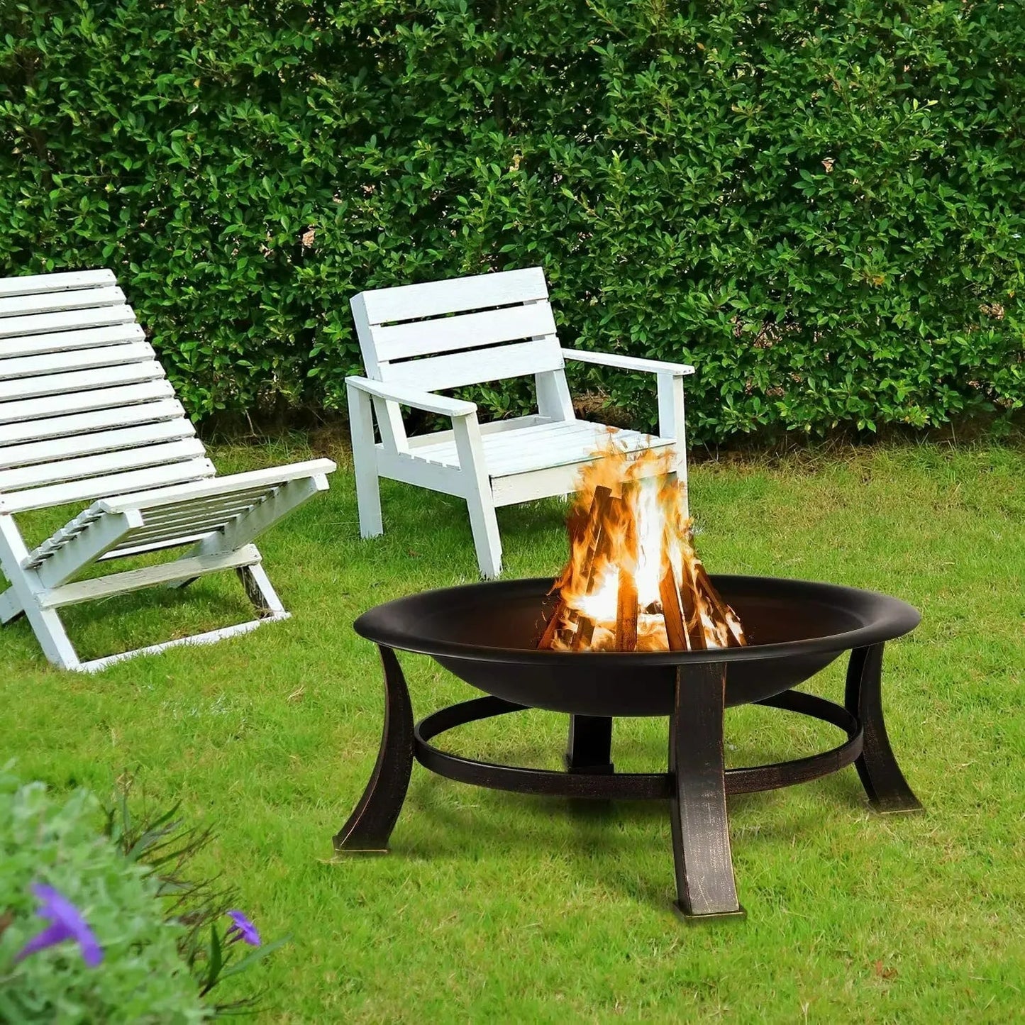 Round Outdoor Fire Pit