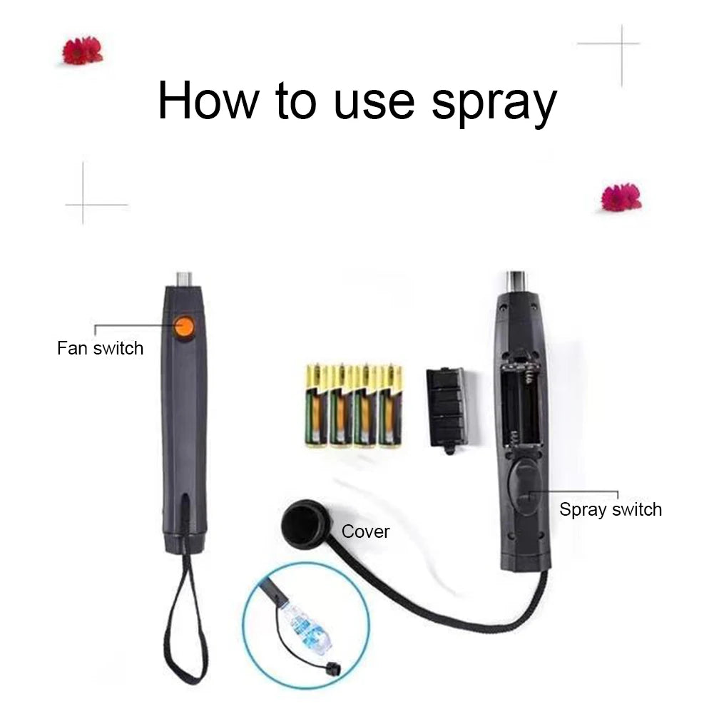 Portable Umbrella with Fan Misting