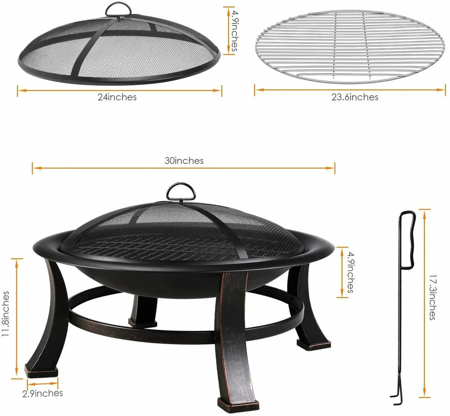 Round Outdoor Fire Pit