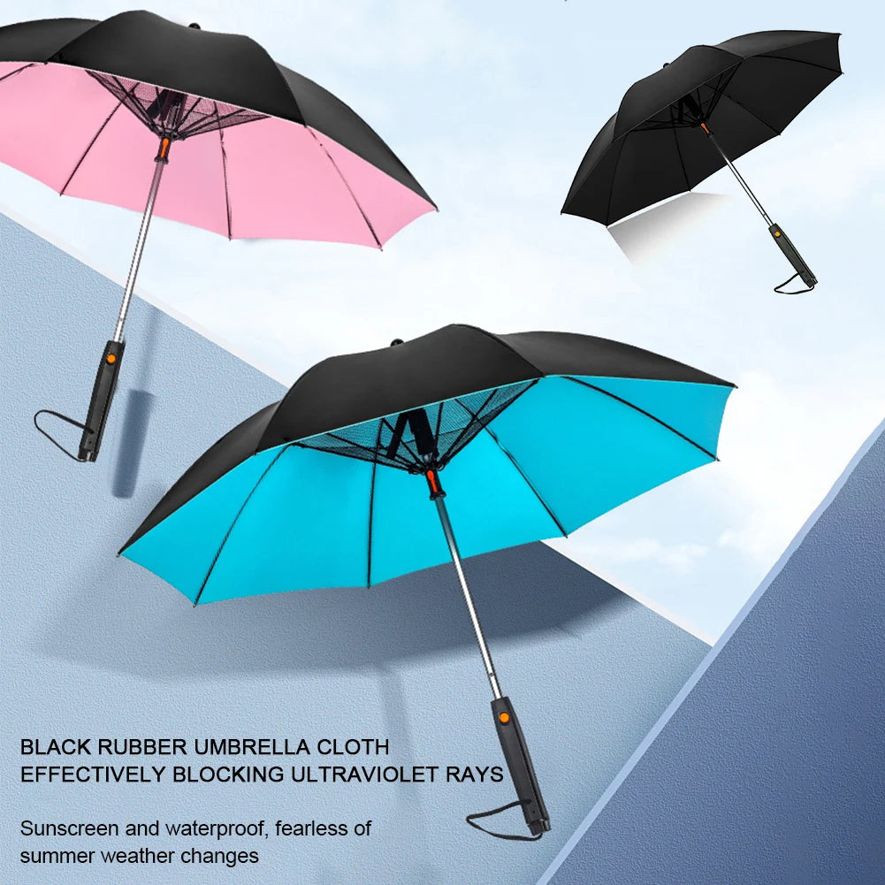 Portable Umbrella with Fan Misting