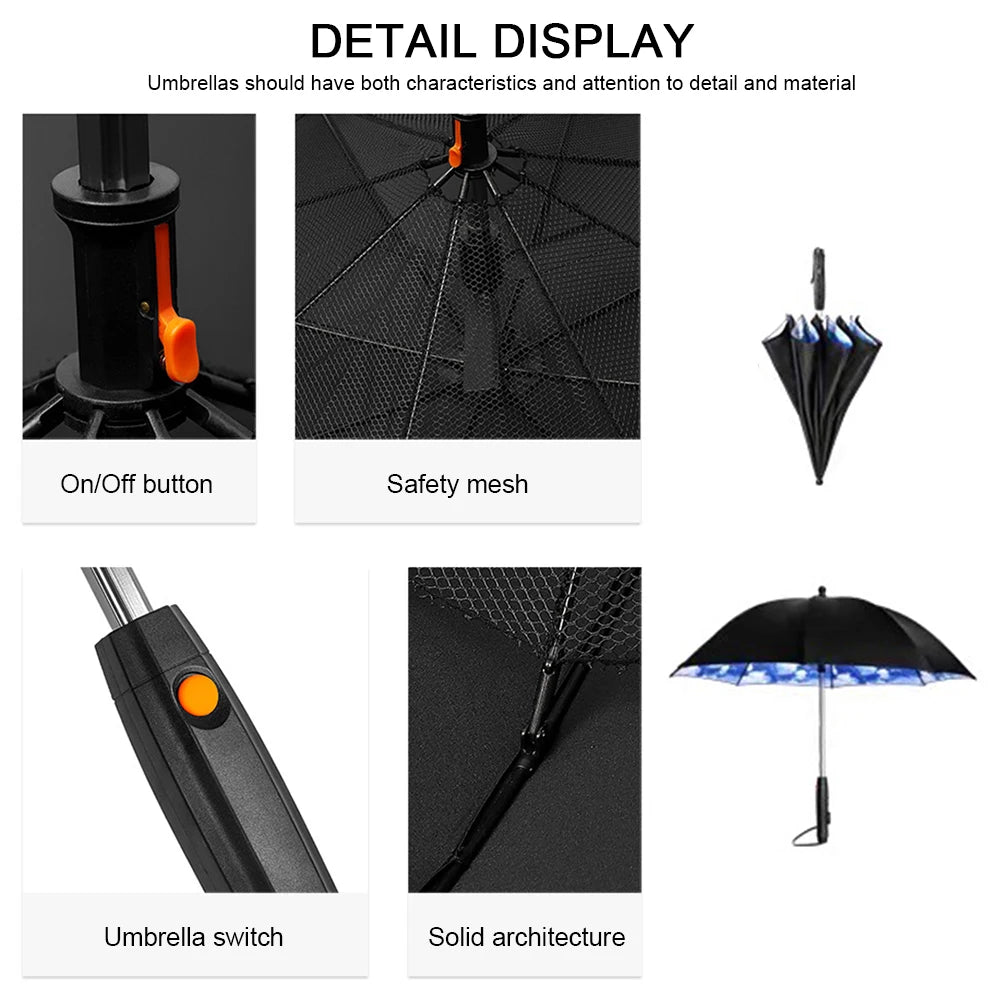 Portable Umbrella with Fan Misting