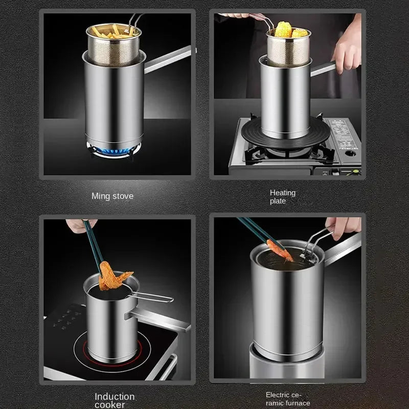 Stainless Steel Deep Fryer Pot